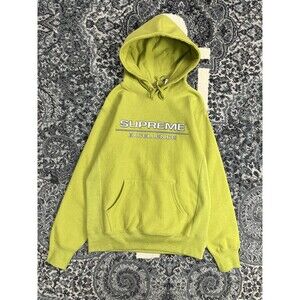 Brand New SUPREME 17AW Reflective Excellence Hooded Sweatshirt Size Medium Olive